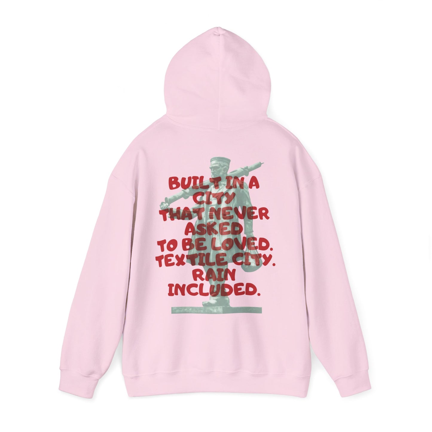 Textile City Quote hoodie | Graphic Back Print sweatshirt