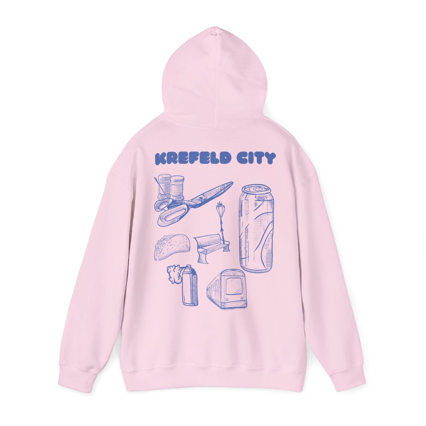 Krefeld City Icons Hoodie – Streetwear Backprint | Krefeld Original Merch