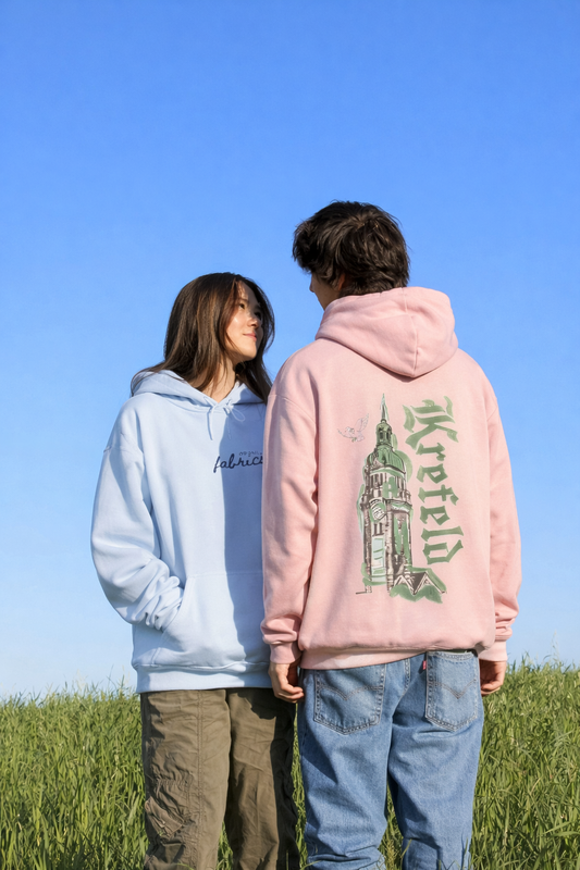 Krefeld Hoodie „Bahnhof Tower“ – Urban Illustration Hoodie | Krefeld.Original