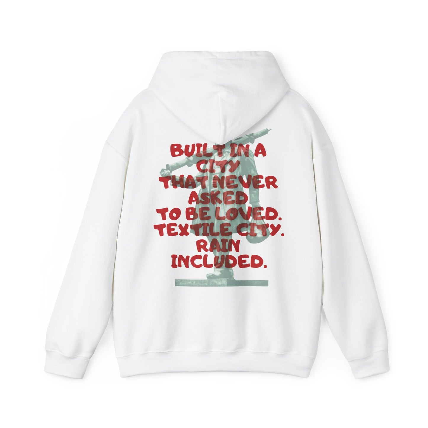 Textile City Quote hoodie | Graphic Back Print sweatshirt