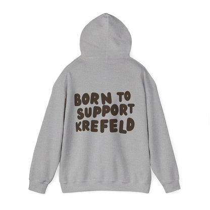 Krefeld Hoodie „Born to Support Krefeld“ – Local Statement Hoodie | Krefeld.Original