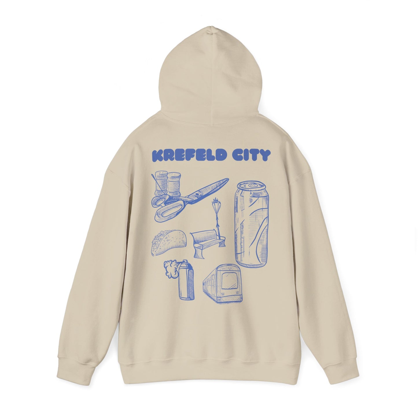 Krefeld City Icons Hoodie – Streetwear Backprint | Krefeld Original Merch