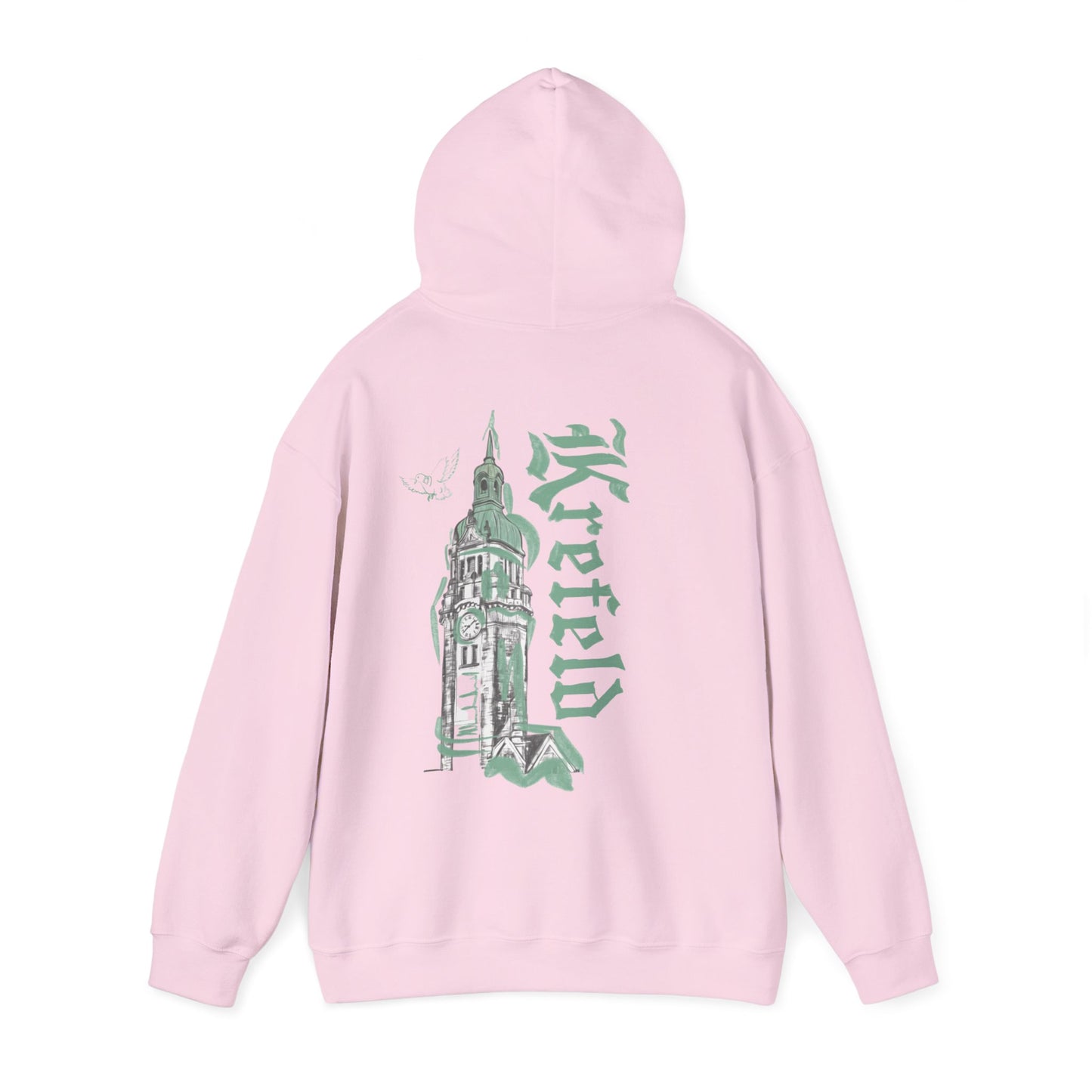 Krefeld Hoodie „Bahnhof Tower“ – Urban Illustration Hoodie | Krefeld.Original