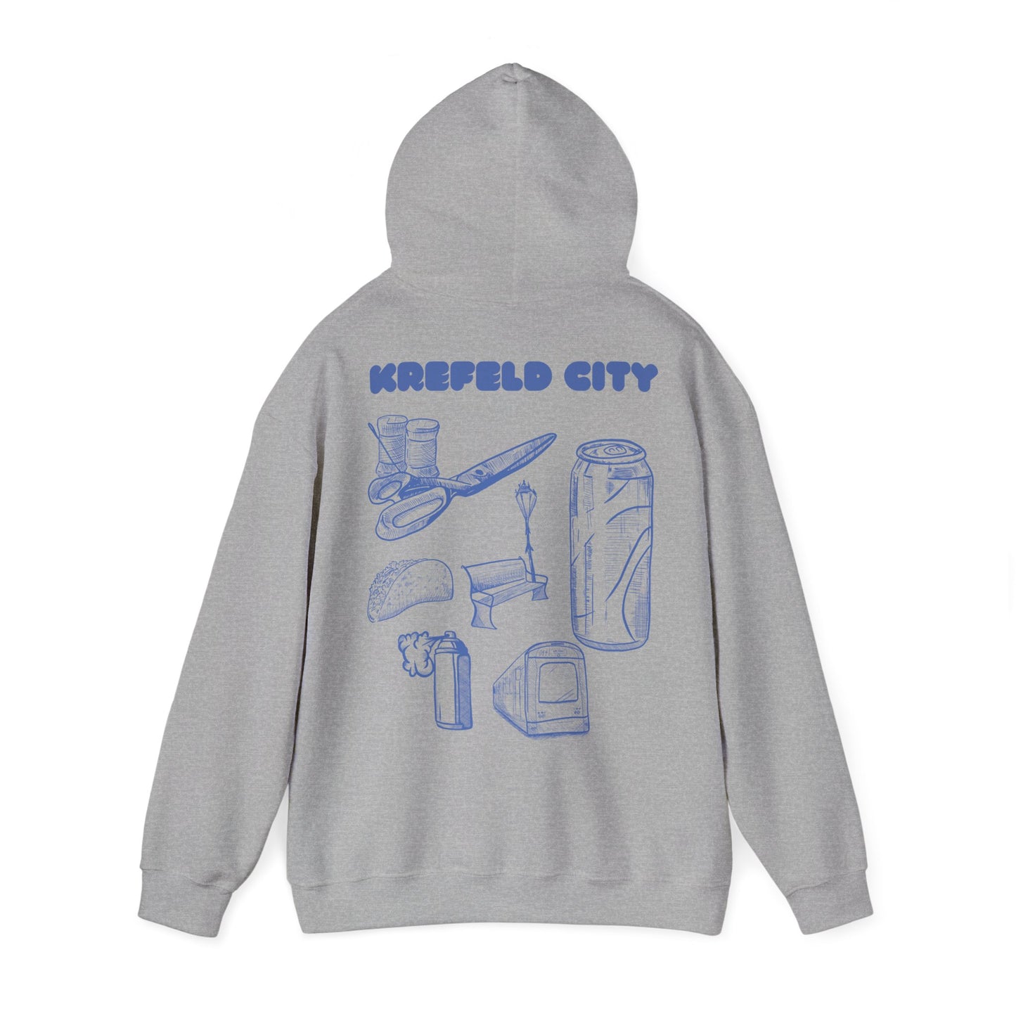Krefeld City Icons Hoodie – Streetwear Backprint | Krefeld Original Merch