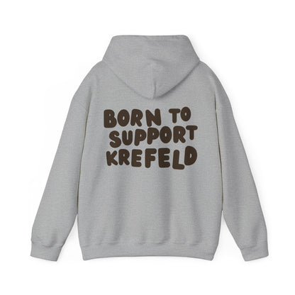 Krefeld Hoodie „Born to Support Krefeld“ – Local Statement Hoodie | Krefeld.Original