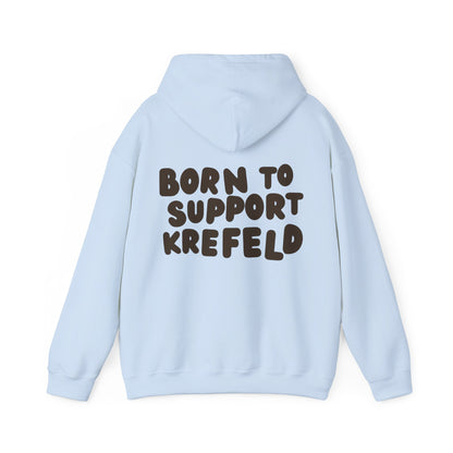 Krefeld Hoodie „Born to Support Krefeld“ – Local Statement Hoodie | Krefeld.Original