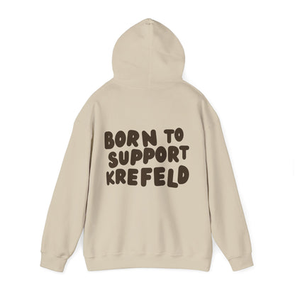 Krefeld Hoodie „Born to Support Krefeld“ – Local Statement Hoodie | Krefeld.Original