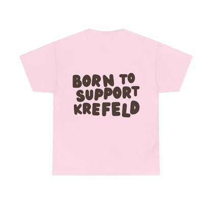 Krefeld T-Shirt „Born to Support Krefeld“ – Local Statement Tee | Krefeld.Original