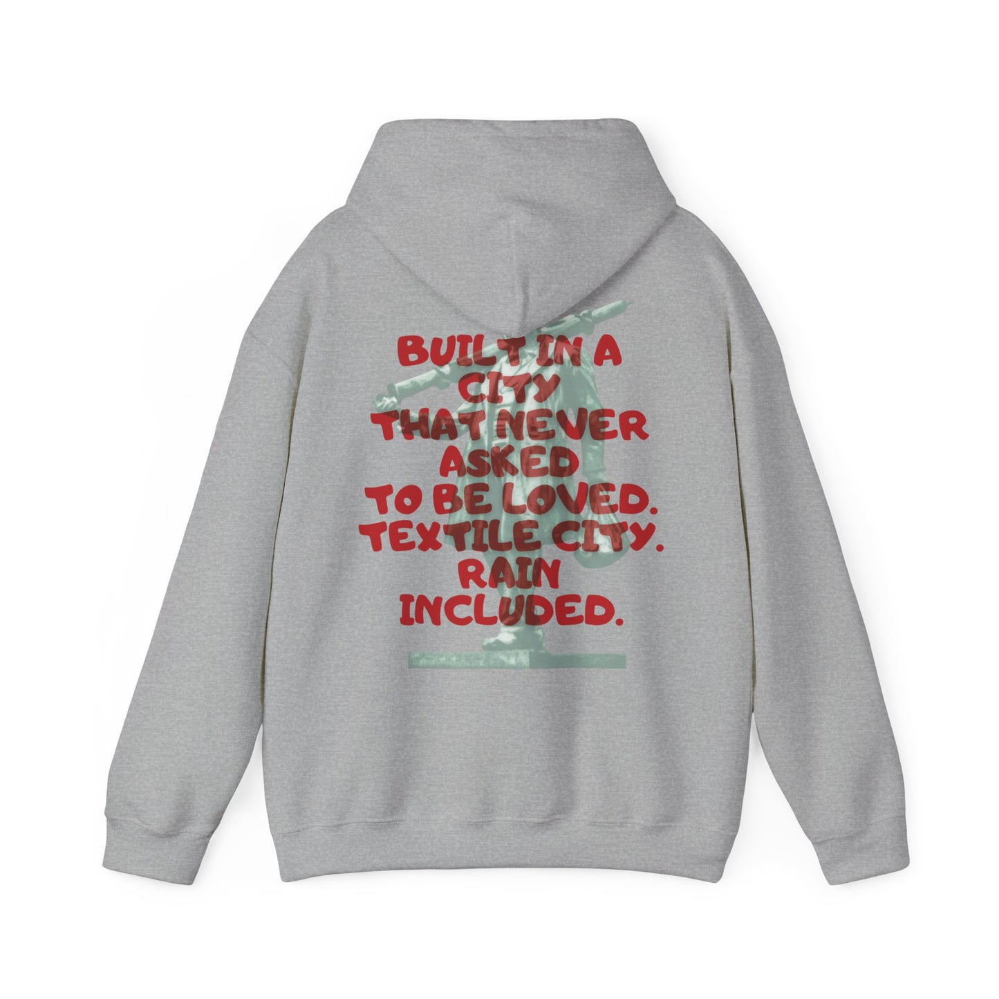Textile City Quote hoodie | Graphic Back Print sweatshirt