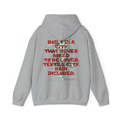 Textile City Quote hoodie | Graphic Back Print sweatshirt