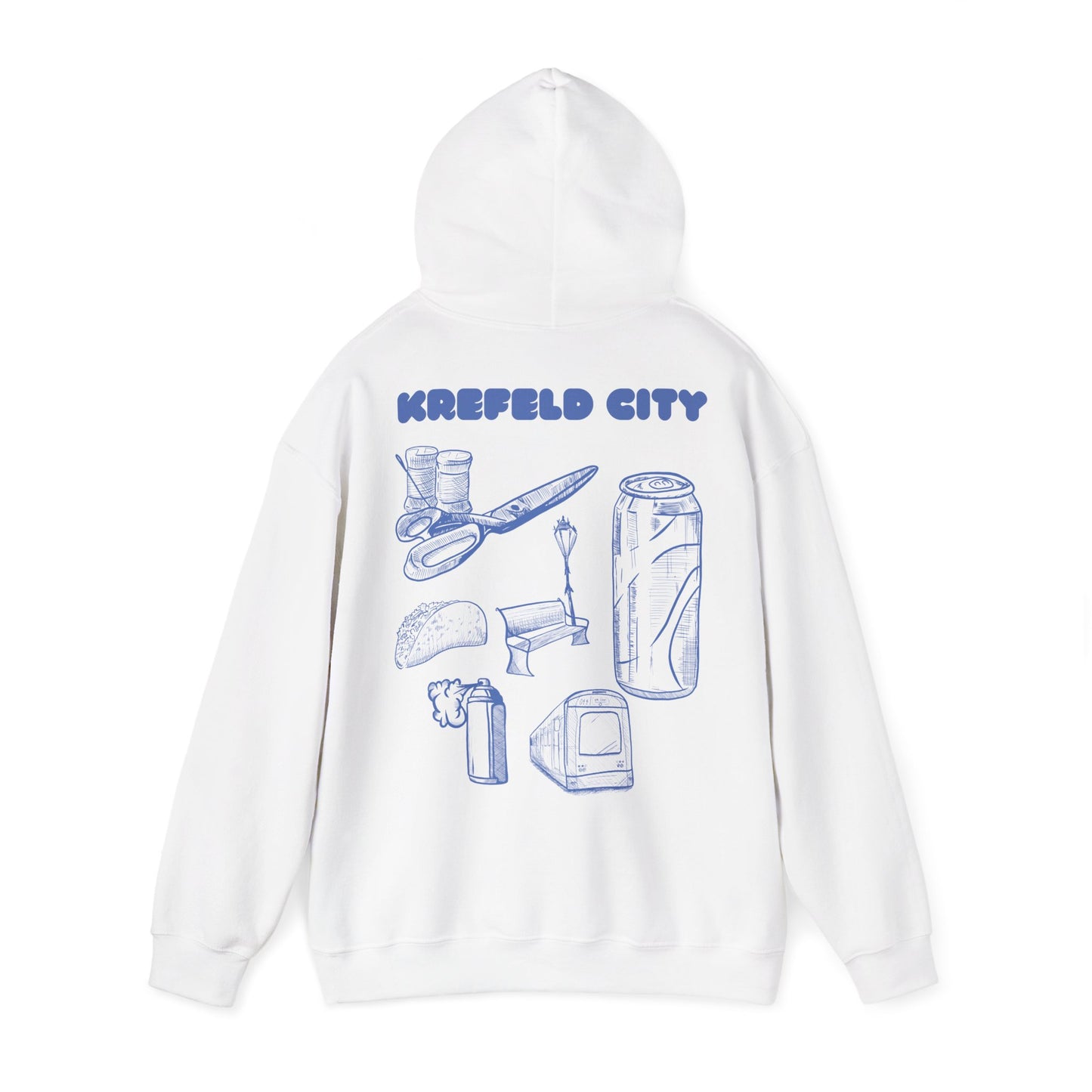 Krefeld City Icons Hoodie – Streetwear Backprint | Krefeld Original Merch