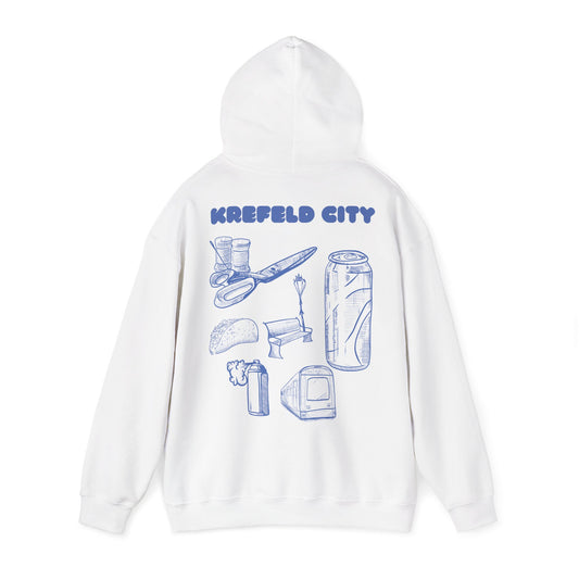 Krefeld City Icons Hoodie – Streetwear Backprint | Krefeld Original Merch