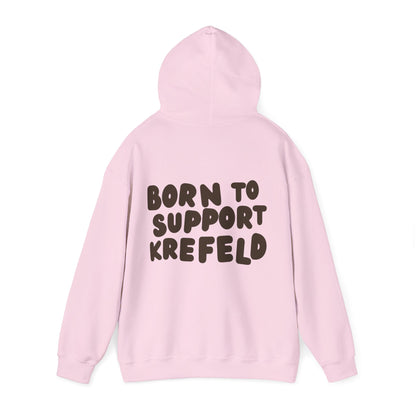 Krefeld Hoodie „Born to Support Krefeld“ – Local Statement Hoodie | Krefeld.Original