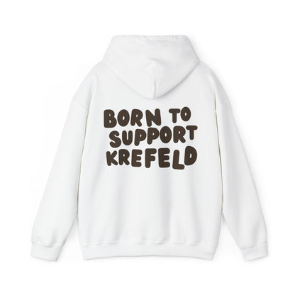 Krefeld Hoodie „Born to Support Krefeld“ – Local Statement Hoodie | Krefeld.Original