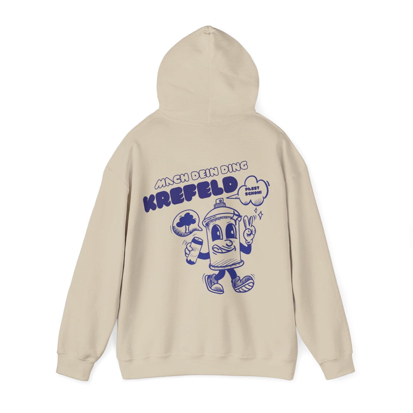 Krefeld Hoodie „Mach dein Ding“ – Spraydose Streetwear | Krefeld.Original
