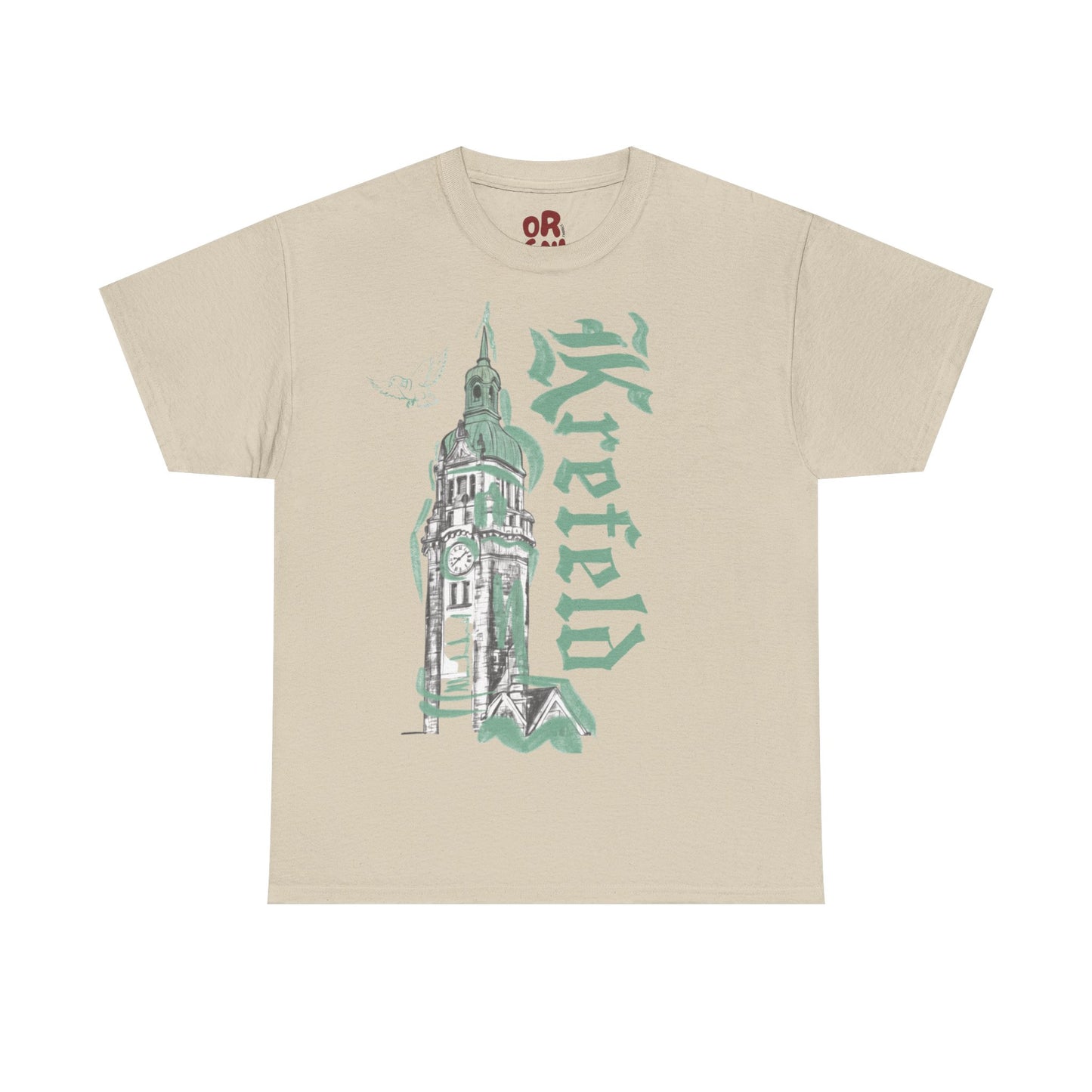 Krefeld T-Shirt „Bahnhof Tower“ – Urban Illustration Tee | Krefeld.Original