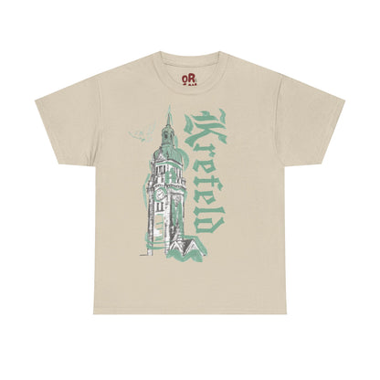 Krefeld T-Shirt „Bahnhof Tower“ – Urban Illustration Tee | Krefeld.Original