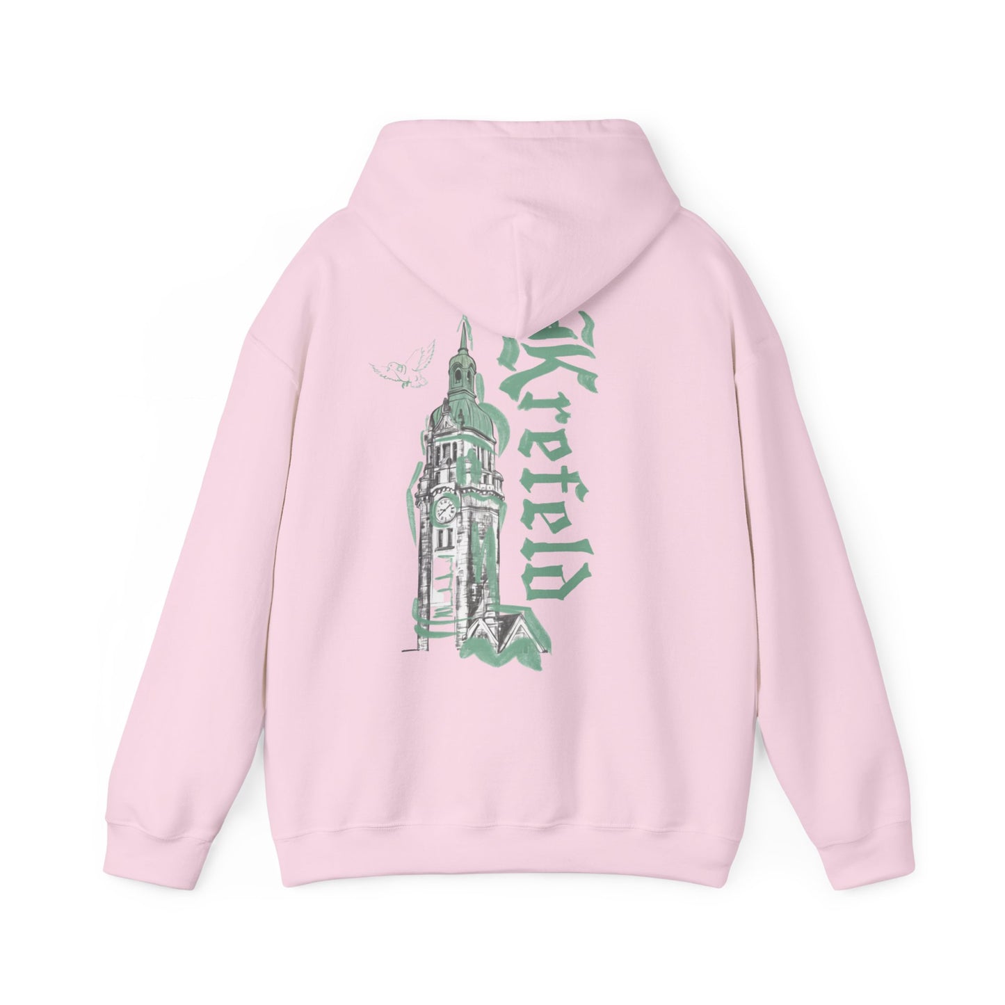 Krefeld Hoodie „Bahnhof Tower“ – Urban Illustration Hoodie | Krefeld.Original