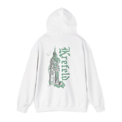 Krefeld Hoodie „Bahnhof Tower“ – Urban Illustration Hoodie | Krefeld.Original