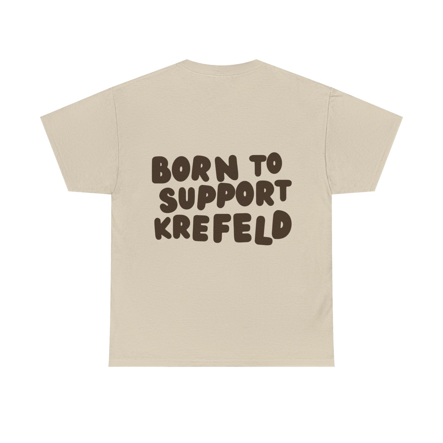 Krefeld T-Shirt „Born to Support Krefeld“ – Local Statement Tee | Krefeld.Original