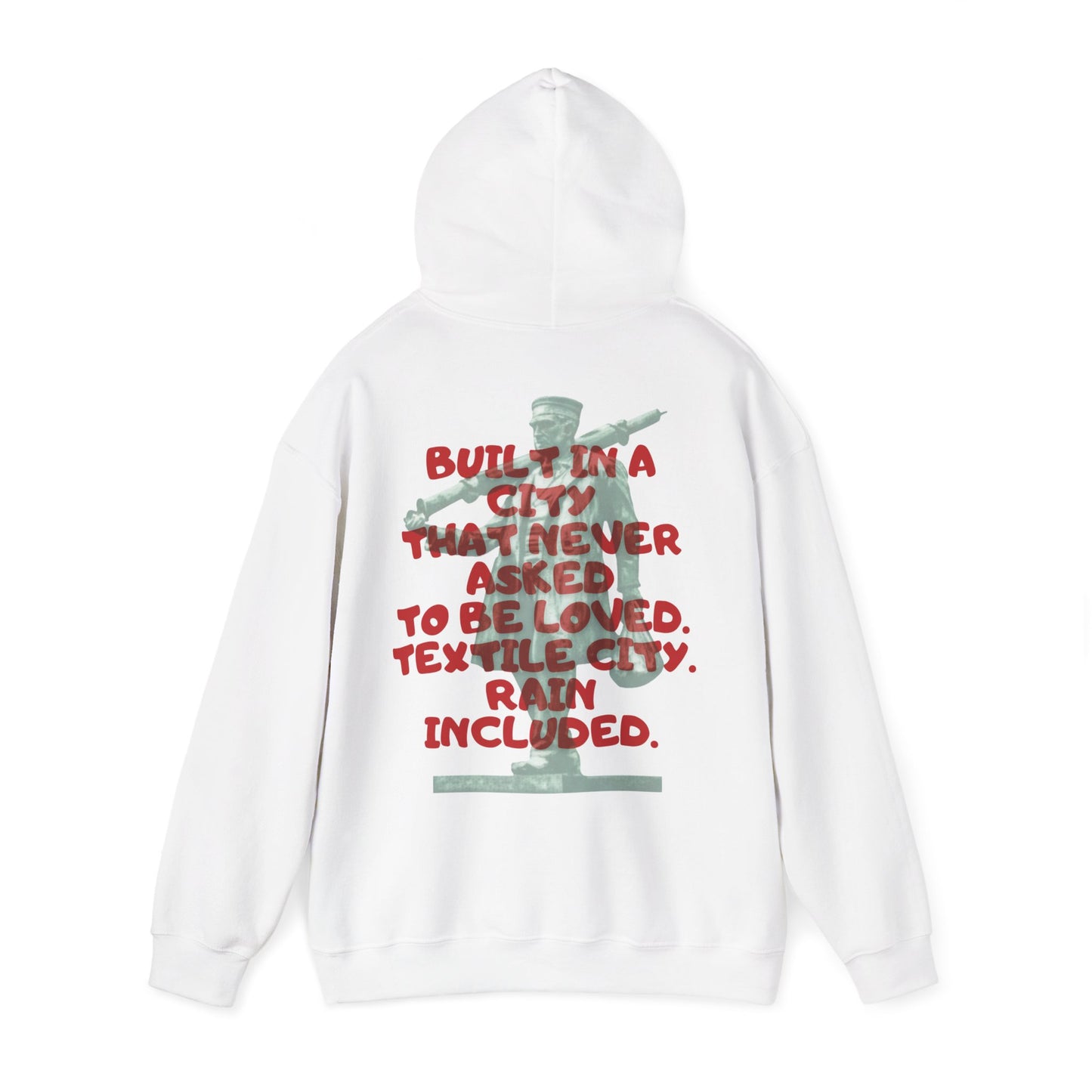 Textile City Quote hoodie | Graphic Back Print sweatshirt