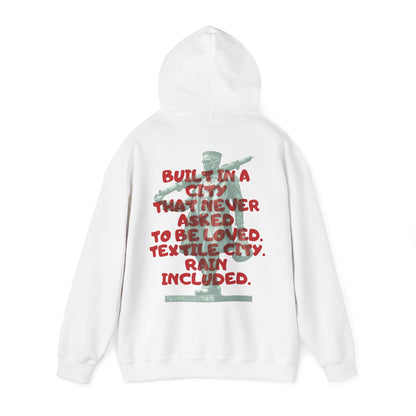 Textile City Quote hoodie | Graphic Back Print sweatshirt
