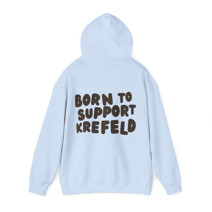 Krefeld Hoodie „Born to Support Krefeld“ – Local Statement Hoodie | Krefeld.Original