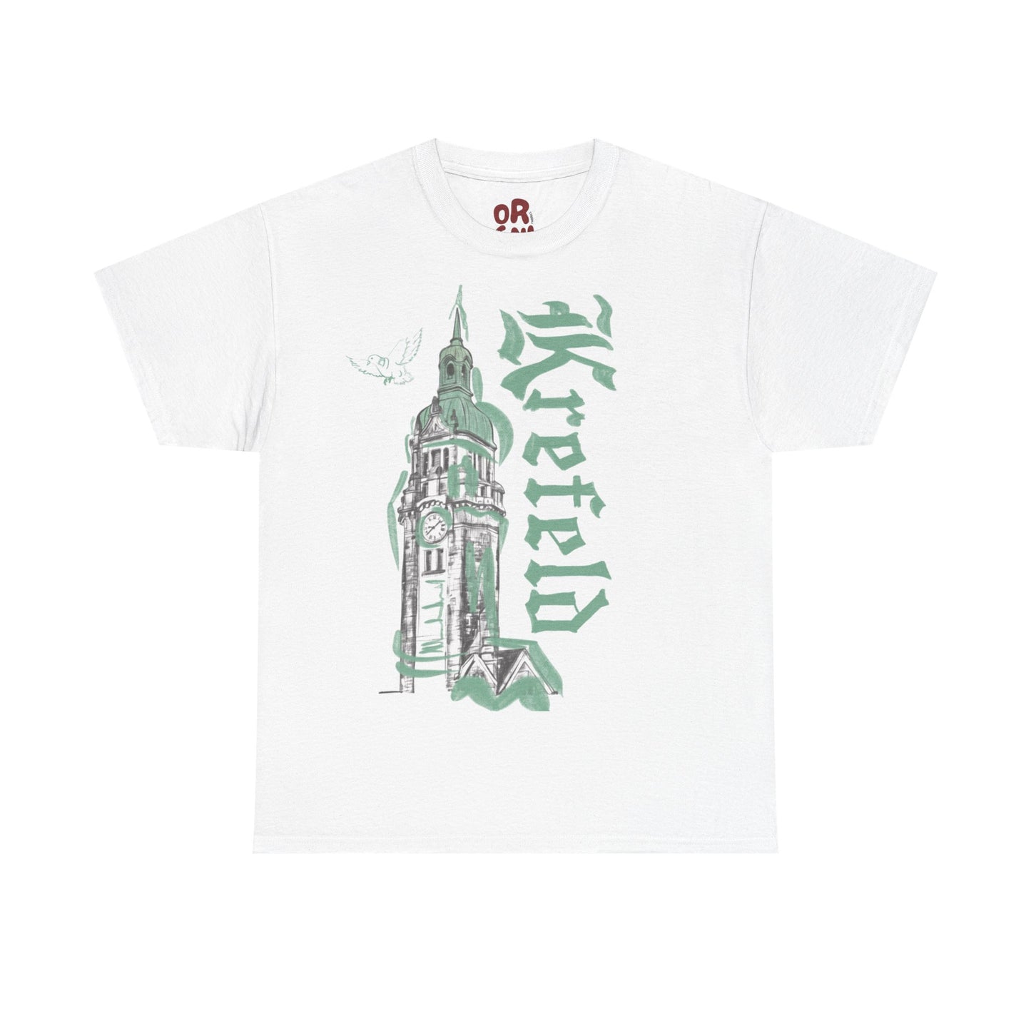 Krefeld T-Shirt „Bahnhof Tower“ – Urban Illustration Tee | Krefeld.Original