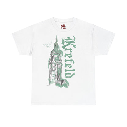 Krefeld T-Shirt „Bahnhof Tower“ – Urban Illustration Tee | Krefeld.Original