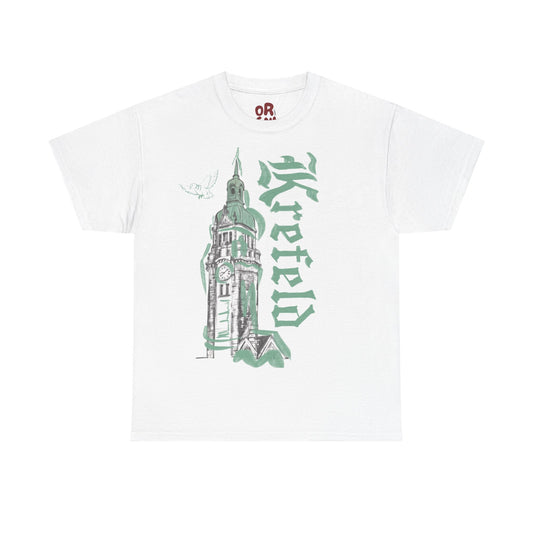 Krefeld T-Shirt „Bahnhof Tower“ – Urban Illustration Tee | Krefeld.Original