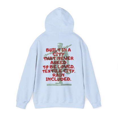 Textile City Quote hoodie | Graphic Back Print sweatshirt