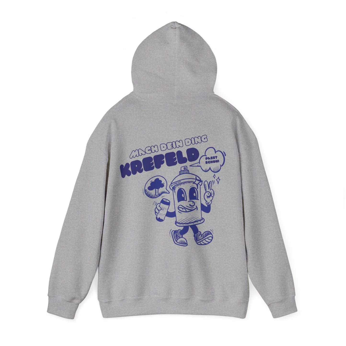Krefeld Hoodie „Mach dein Ding“ – Spraydose Streetwear | Krefeld.Original