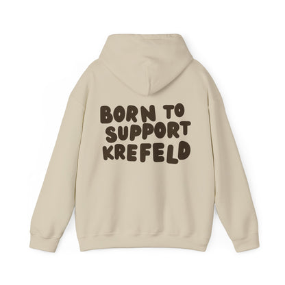 Krefeld Hoodie „Born to Support Krefeld“ – Local Statement Hoodie | Krefeld.Original