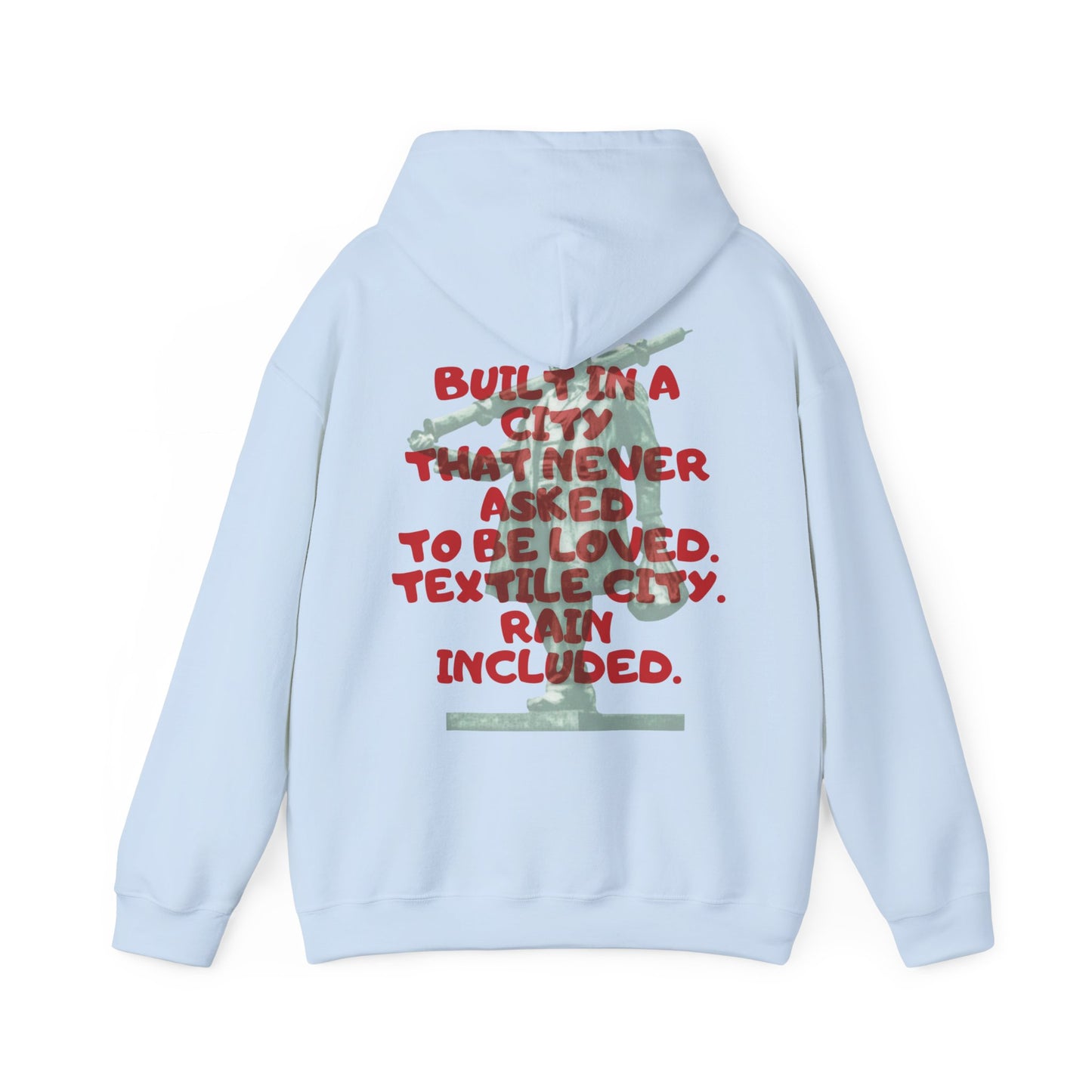 Textile City Quote hoodie | Graphic Back Print sweatshirt
