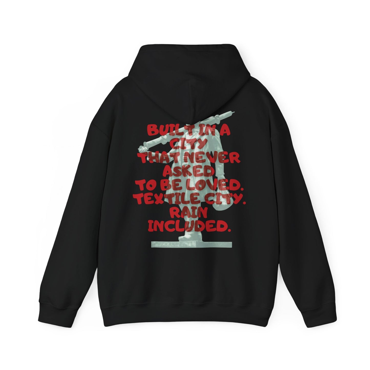 Textile City Quote hoodie | Graphic Back Print sweatshirt