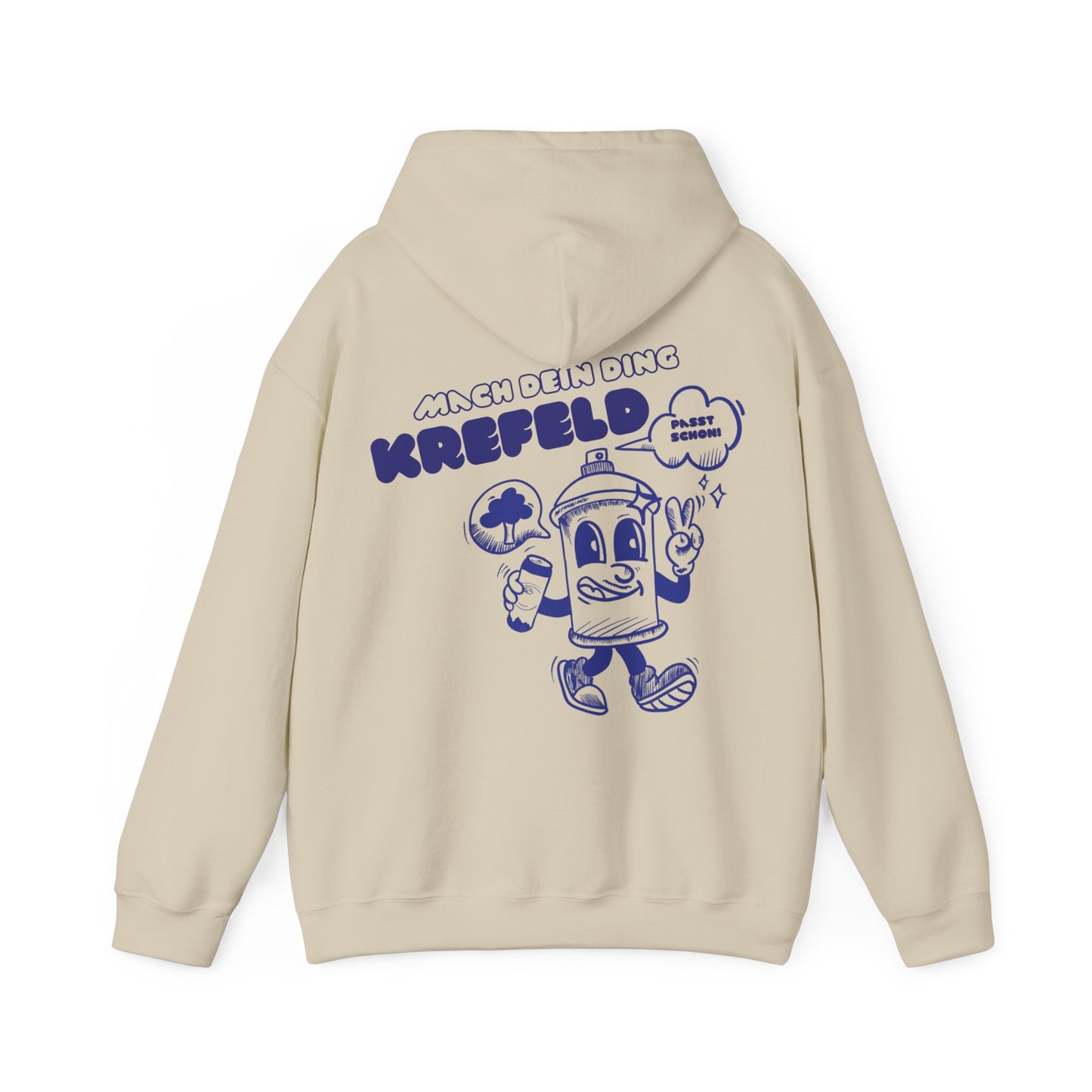 Krefeld Hoodie „Mach dein Ding“ – Spraydose Streetwear | Krefeld.Original