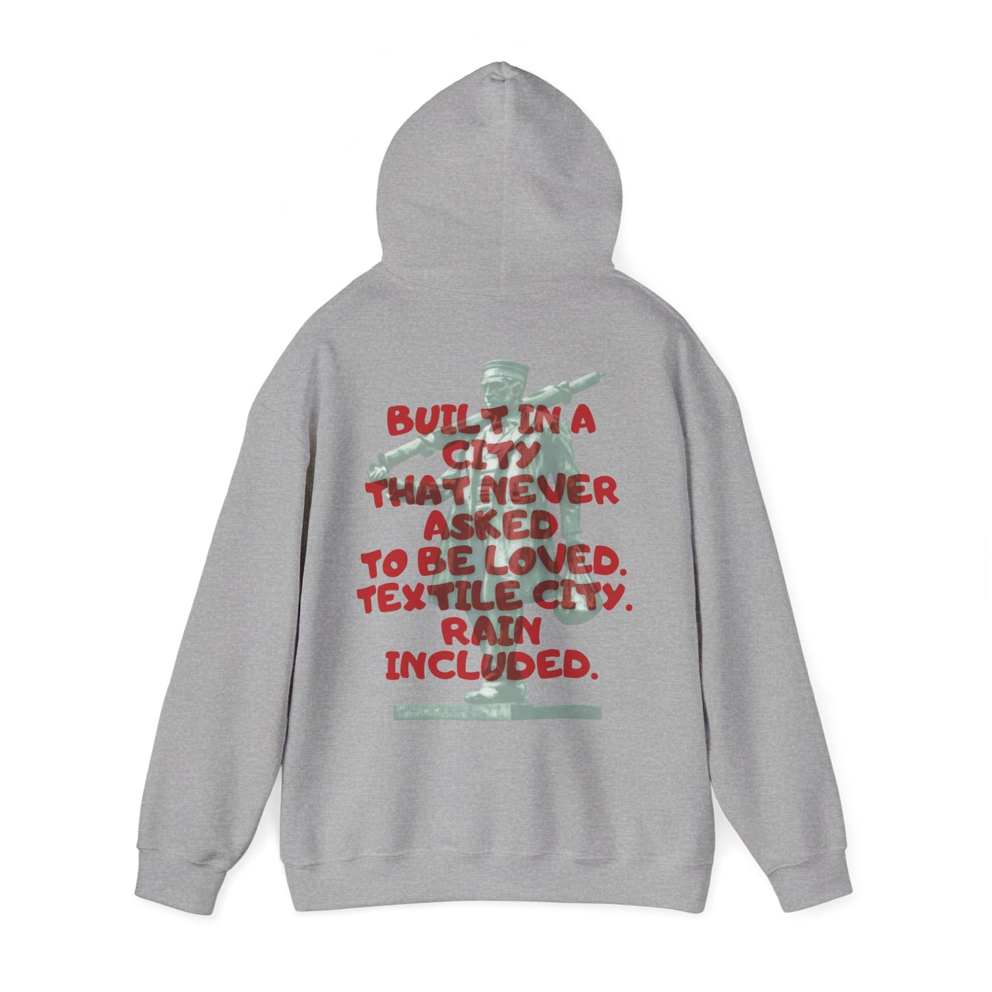 Textile City Quote hoodie | Graphic Back Print sweatshirt