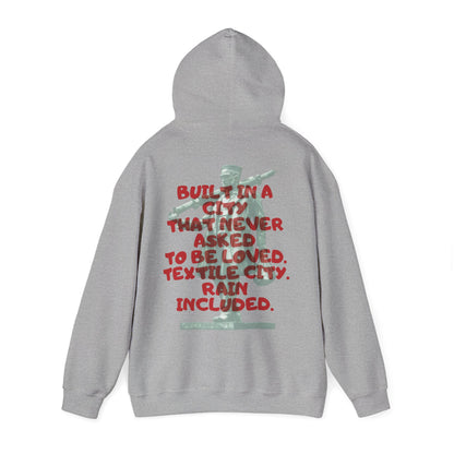 Textile City Quote hoodie | Graphic Back Print sweatshirt