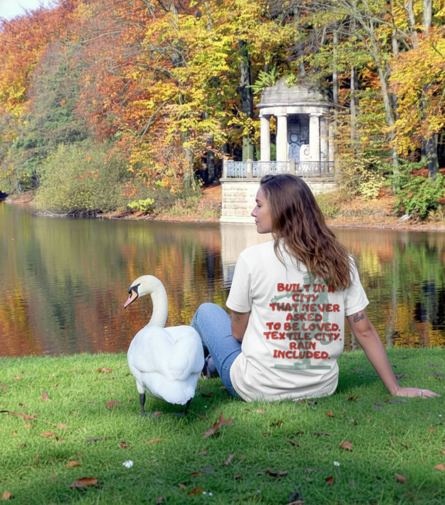 Made to last Tee – ORGNL Fabrics Backprint Shirt aus 100 % Baumwolle | Krefeld Original