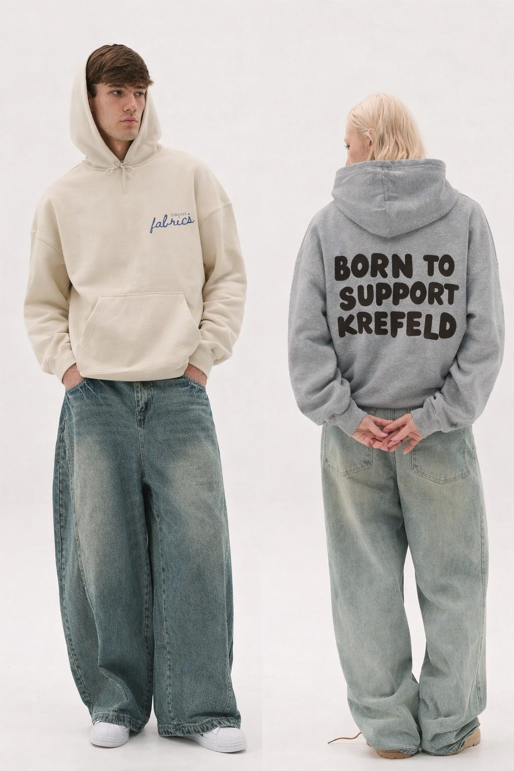 Krefeld Hoodie „Born to Support Krefeld“ – Local Statement Hoodie | Krefeld.Original